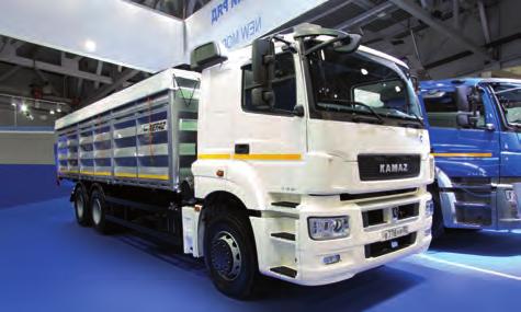 Drop-side (semi-) trailer trucks КАМАZ-6507 grain carrier Trailer,