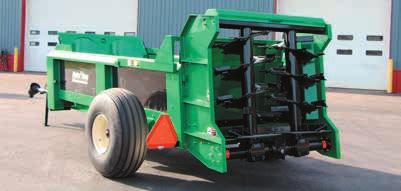 5 Overall width w/truck tires (tire size) Overall width w/flotation tires (tire size) Top of moving panel Top of beaters Overall length Face of moving panel to beater centerline Number of beaters