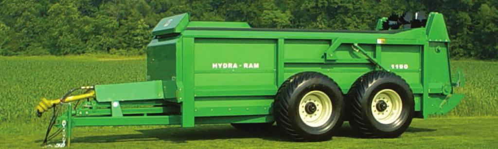 It completely shredded it up and spread an entire load in an even application. The Hydra Ram spreader seems to spread just about anything you want to put on the field.