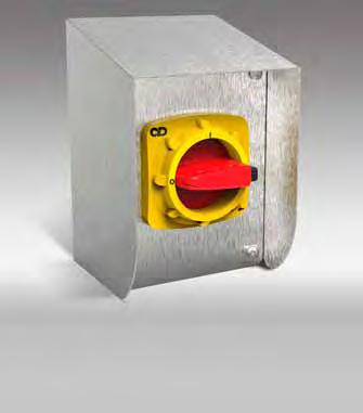 Enclosed Switchgear Based upon Craig & Derricott s i-switch range of isolation equipment, the specially designed stainless steel sloping roof enclosure is ideally suited for hygienic environments