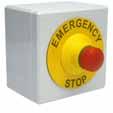 Emergency Stop, twist-to-reset. None N/C+N/O (ET-0A) D Actuator Legend Contacts Dims.