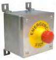 Control Stations Stainless Steel Contd. IP69K Emergency Stop Catalogue No. EMS/T/SS/NC69 Actuator Emergency Stop Sealed to withstand the forces associated with pressure twist-to-reset. washers.