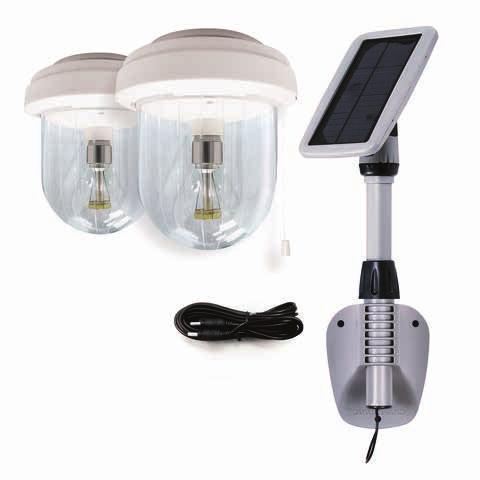 GS-16B2 LiGHT MY SHED iv SOLAR SHED LIGHT 2 LiGHTS included UTiLiTY