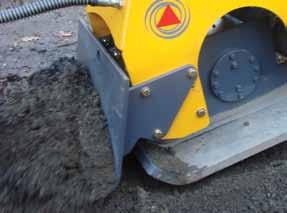 Indeco compactors are also extremely effective around foundations or close to other