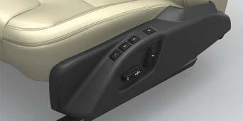 Seat settings can also be stored in the remote control key*, see
