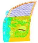 Flow of door slam simulation CAD