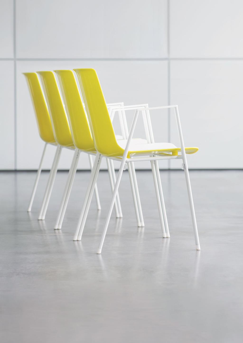 Born from the idea of creating a chair with one shell form and different frame options to suit all main communication areas, nooi is the perfect solution