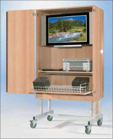 MOBILE TV CABINETS Model 61135 Sturdy TV cabinet for LCD, plasma or LED TV sets. The sturdy mounting kit ensures safe fixing.