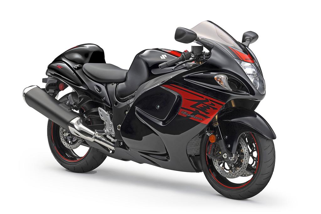 Features & Specifications 2018 Hayabusa GSX1300RAL8 YVB: Glass Sparkle Black Key Features Powerful 1340cc, 4-cylinder, DOHC engine employs EFI and a ram-air intake.