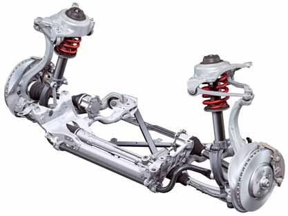 Running gear Axles The Audi Q5 comes as standard with standard running gear (production control number 1BR) in combination with quattro drive.