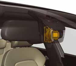 Installation location of the Headlight Assist System The electronics and optics of the Headlight Assist System are wholly integrated in the rear-view mirror.