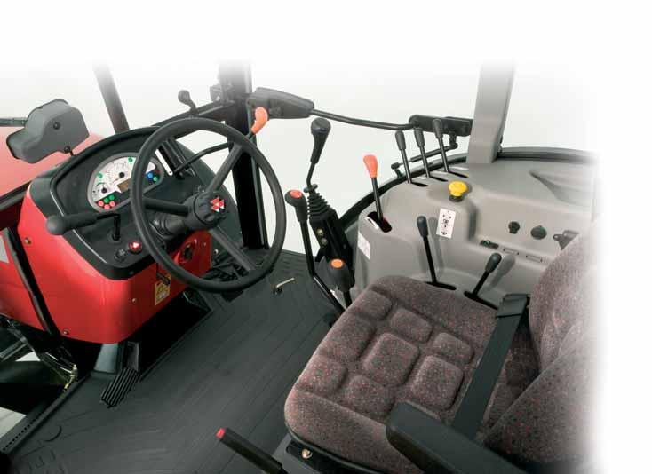 A great place to spend a busy working day The MF 3600 cab maintains the highly praised MF family feel and is