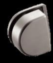 2. GLASS DOOR HINGES & LOCKS ARC SERIES Hinges > Material: Stainless Steel Grade 304/ Aluminium > Finish: Stainless Steel Matt / Aluminium Glass Specifications: >
