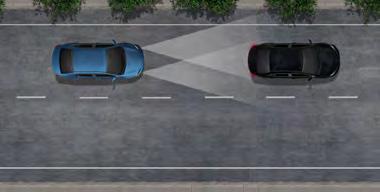 LANE DEPARTURE ALERT WITH STEERING ASSIST 7 Alerts you if you start to drift out of your lane when visible lane markings are detected.
