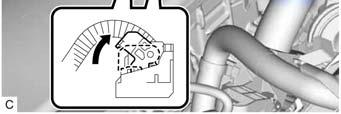 (1) Move each lock lever as shown in the illustration