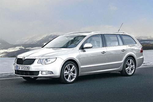 Station wagon version of the actual Skoda Superb.