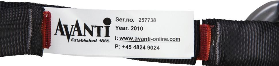 Application period Under normal user conditions, the Release-Strap has a life expectancy of 5 years. After 5 years we recommend its return to AVANTI for renovation. 6.