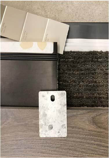 Modern Gray 7632 and Trim SW Snowbound 7004 Light Windsor-Java Solid Surface Nautilus-Sable Avondale-Chateau Creme
