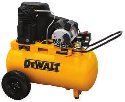 20 GALLON PORTABLE Cast Iron, Twin Cylinder, Belt For maximum durability and quiet operation Heavy Duty Dual Voltage