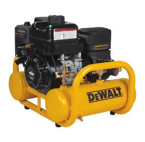 PORTABLE GAS COMPRESSORS 4 GALLON PONTOON Premium Briggs & Stratton XR950 Gas Engine Easy to start and able to drive high pump performance helps to ensure trouble-free operation Low Maintenance