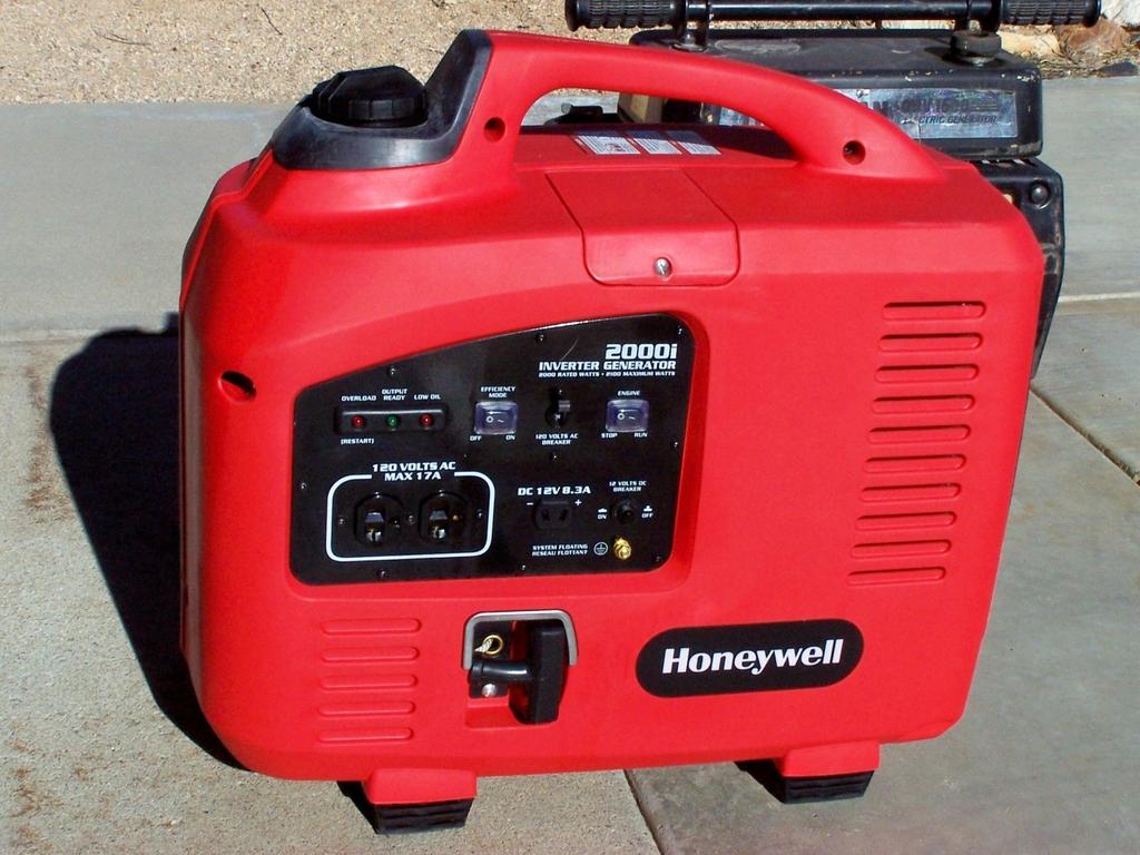 We then went with a 2-KW Honeywell inverter generator.