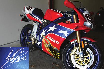 EQ - 18 2002 DUCATI 998S BOSTROM RWD - 384 Actual Miles Autographed by Ben