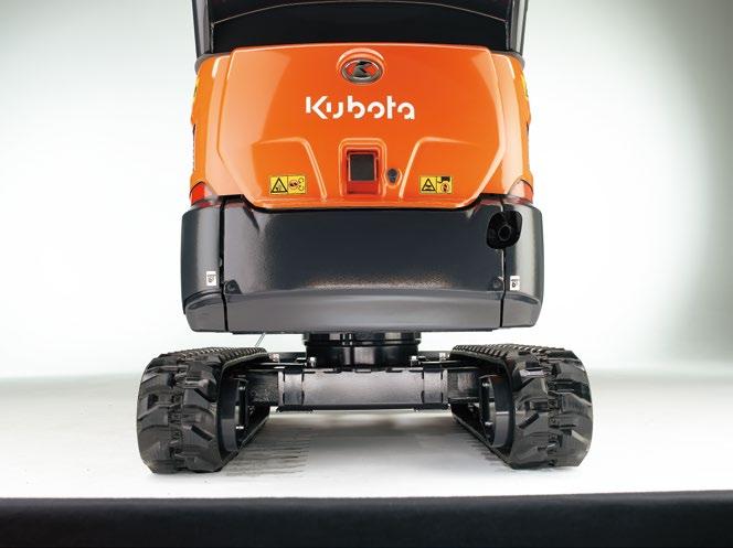 Easy maintenance Kubota has made routine maintenance extremely simple by consolidating primary engine components onto one side for easier access.