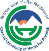 Central University of Himachal Pradesh (ESTABLISHED UNDER CENTRAL UNIVERSITIES ACT 2009) Dharamshala, Himachal Pradesh-176215 FILE NO:BMS/1-1/CUHP/17 DATED: 24.07.