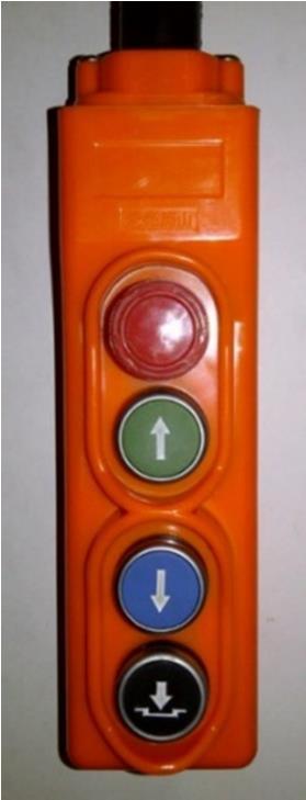 Lower the lift to floor by pressing the (BLUE) DOWN button. c.