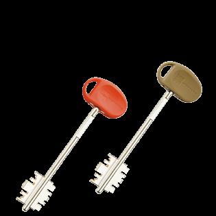 571 can be supplied with bushing key guide Some 4-turns articles can be supplied with 1 service key operating deadbolt and two turns