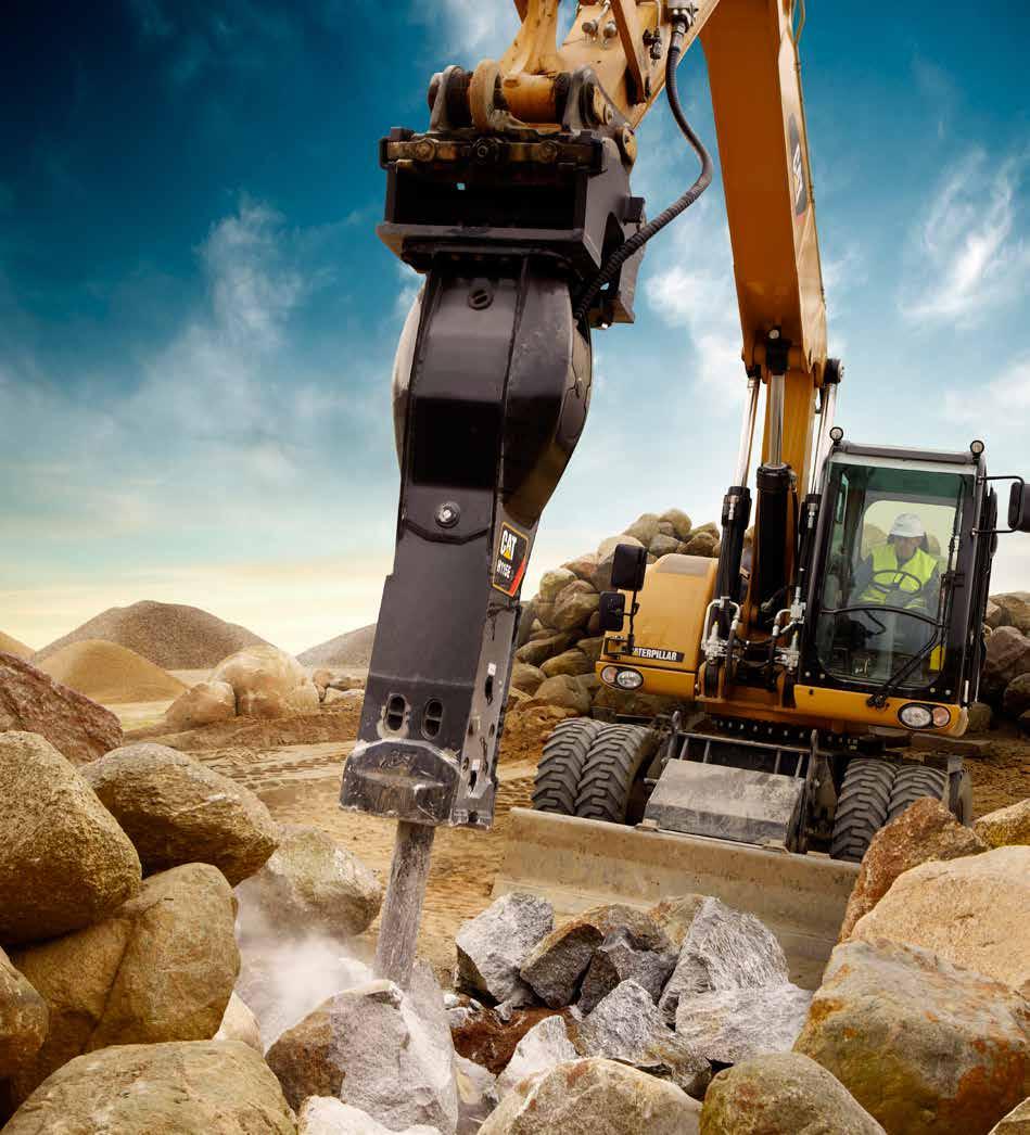 Hammer / Machine Compatibility Small and Medium Hydraulic Excavators. Contact your Cat dealer for specific machine configurations.
