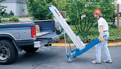 MATERIAL LIFTS SLA Easy to Manoeuvre, Load and Store The unit sets up quickly without any tools