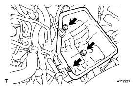activation. 3. REMOVE BATTERY a. Loosen the nut and remove the bolt and battery clamp. b. Remove the battery. c. Remove the battery tray. d. Remove the 4 bolts and battery carrier. e.