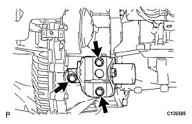 Fig. 183: Identifying Transaxle Wire Connector c. Disconnect the speed sensor connectors. d. Disconnect the wire harness clamps. 5. REMOVE TRANSMISSION OIL COOLER a.