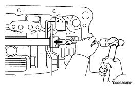 REMOVE MANUAL VALVE LEVER SUB-ASSEMBLY a.