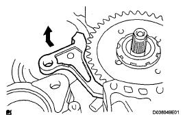 Remove the underdrive clutch assembly, needle roller bearing, thrust bearing underdrive race from the