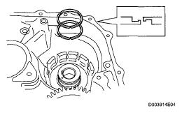 INSPECT UNDERDRIVE BRAKE RETURN SPRING SUB-ASSEMBLY (See INSPECTION ) 46. REMOVE UNDERDRIVE CLUTCH DRUM OIL SEAL RING a.