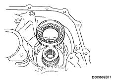 d. Install the underdrive brake piston to the transaxle. Fig. 384: Identifying Underdrive Brake Piston 25. INSTALL UNDERDRIVE BRAKE RETURN SPRING SUB-ASSEMBLY a.