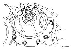 7.34 mm (0.2890 in.) 3.8 mm (0.150 in.) Standard bearing and bearing race diameter BEARING AND BEARING RACE DIAMETER SPECIFICATION Item Inside Outside Bearing 53.0 mm (2.087 in.) 78.2 mm (3.079 in.