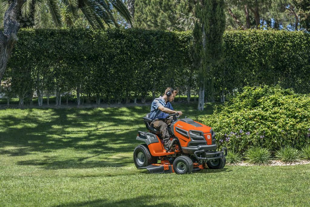 SMALL EFFORT BIG RESULTS With high quality performance and easy operation, Husqvarna garden tractors bring versatility and performance to your outdoor work.