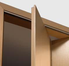 ALPHA is a two-element asymmetrical door with a traditional lock in the leaf and a lock striker in the door frame. BETA is a two-element symmetrical door with no lock.