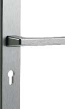 AGATE (I EUROPEAN CLASS) Handle (72) metal with standard handle, with a doorknob, upper lock