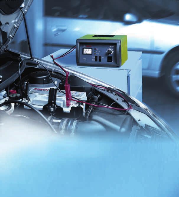 A30 Bosch Battery Service Battery Chargers BAT 430 shown Safety and comfort components in vehicles are highly sensitive and need to be protected from voltage peaks when the battery is being charged.