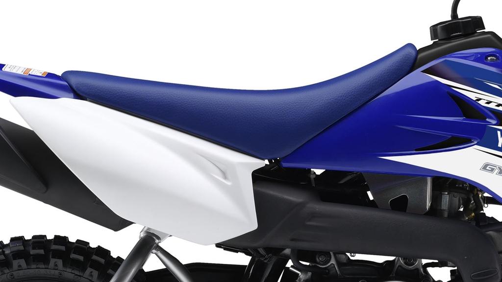 YZ-inspired racing-blue bodywork With its bold racing-blue bodywork and seat, the 's styling has been inspired by our larger MXGP-winning motocross bikes.