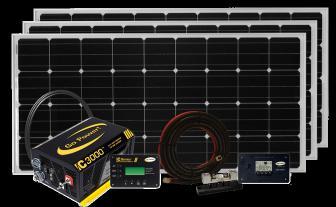 SOLAR COMPLETE SYSTEMS SOLAR EXTREME Get freedom to use your AC and DC appliances anywhere with Go Power!