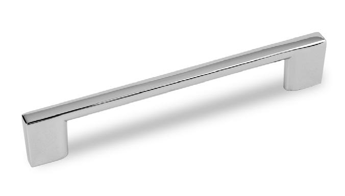 CABINET PULL, SATIN NICKEL 4 overall length zinc die cast cabinet pull. Holes are 96mm center-to-center. Packaged with two 8/32 X 1 screws.