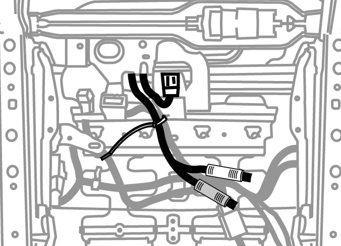 INSTALLATION PROCEDURE:PART II - Dual DVD Headstraint Monitor - PASSENGER SIDE SEAT (continued) 24-pin Jumper Harness Standard Seating Fig. 20a 17.