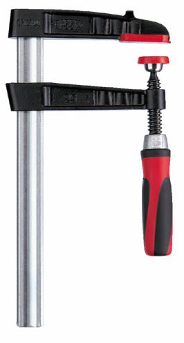 BESSEY CLAMPS Malleable Cast Iron Screw Clamp TG25-2K Bessey Quick Action Clamp 250mm x 120mm SS/BL/RD ea