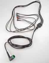 ECG MONITORING accessories 3-Wire ECG Cable Right-angle connector