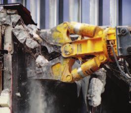 Demolition the conventional way with steel separation and disposal In demolition with only partly